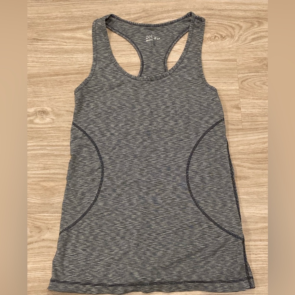 Zella Charcoal Racerback Tank Top